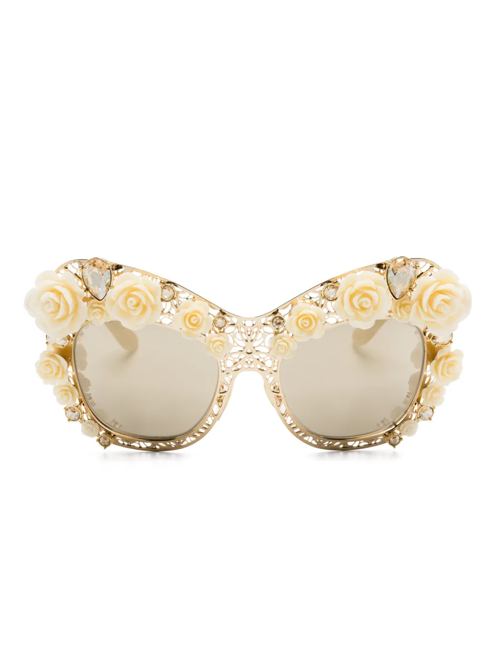

Солнцезащитные очки в оправе 'кошачий глаз' Dolce & Gabbana Eyewear, золотой
