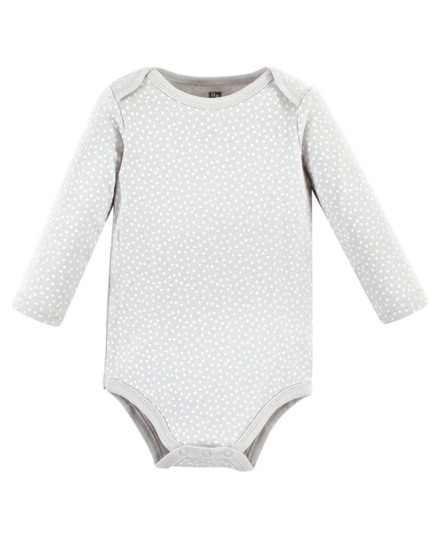Комплект из 3 хлопковых боди с длинными рукавами Hudson Baby, розовый penguin 3-pack — фото 4