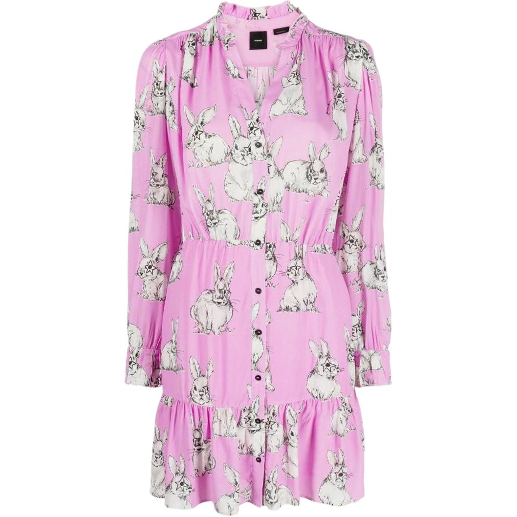 

PINKO Платье с длинными рукавами женское розовые