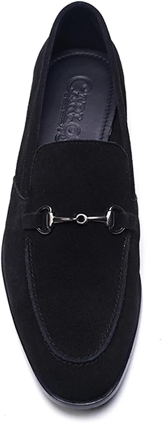 Лоферы мужские Carlos Santana Louis Bit, Black Suede — фото 4