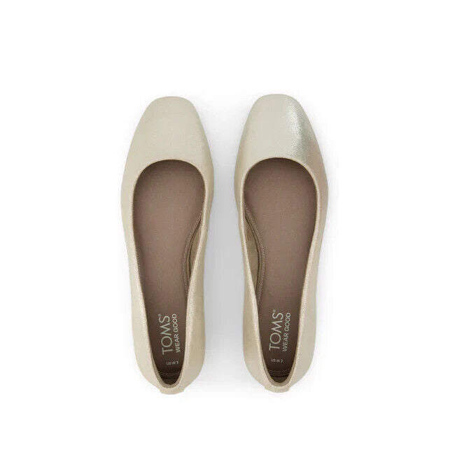 Балетки Toms Briella Женские US 12 Шампань Металлик, золотой — фото 4