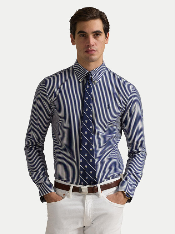 

Рубашка с индивидуальным пошивом 710929346017 Polo Ralph Lauren, синий
