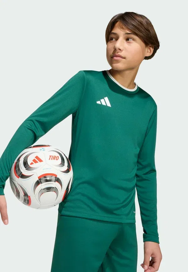 Футболка с длинным рукавом Adidas Performance, темно-зеленый белый — фото 4