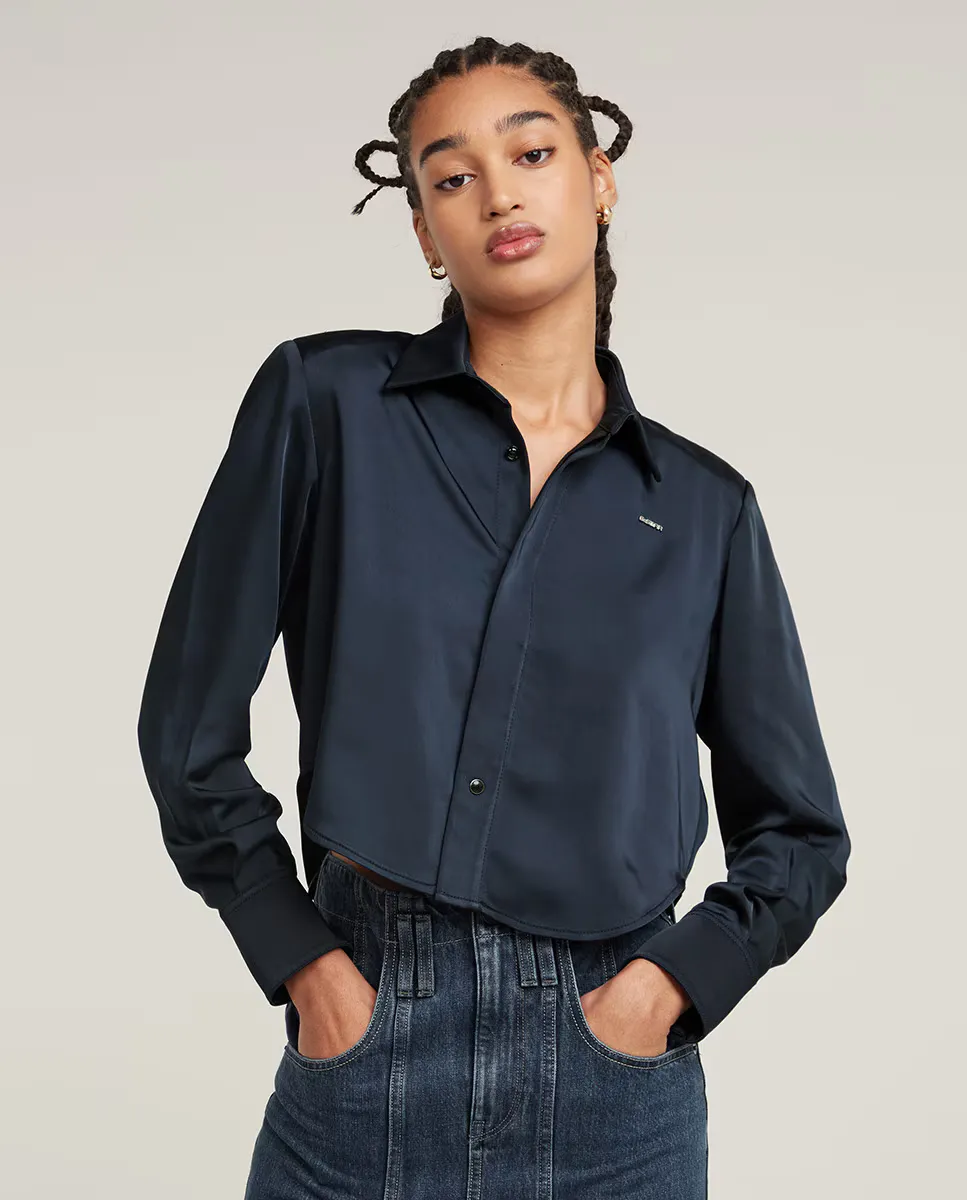

Женская укороченная рубашка Holiday Cropped G-Star, синий