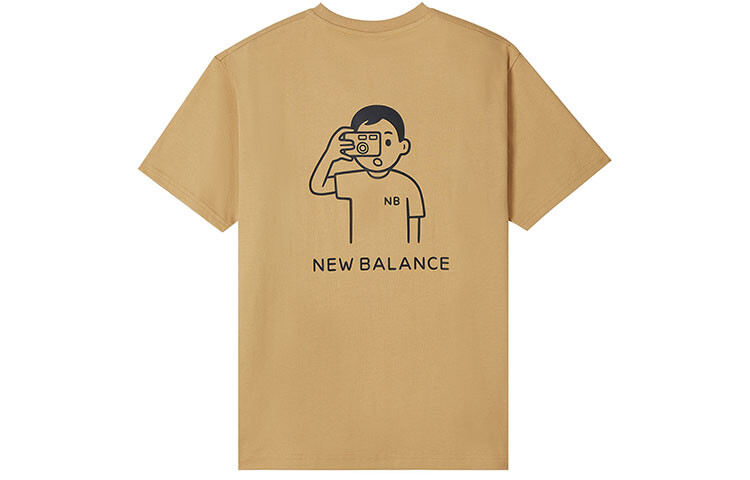 

Футболка унисекс New Balance, Теплый золотисто-коричневый