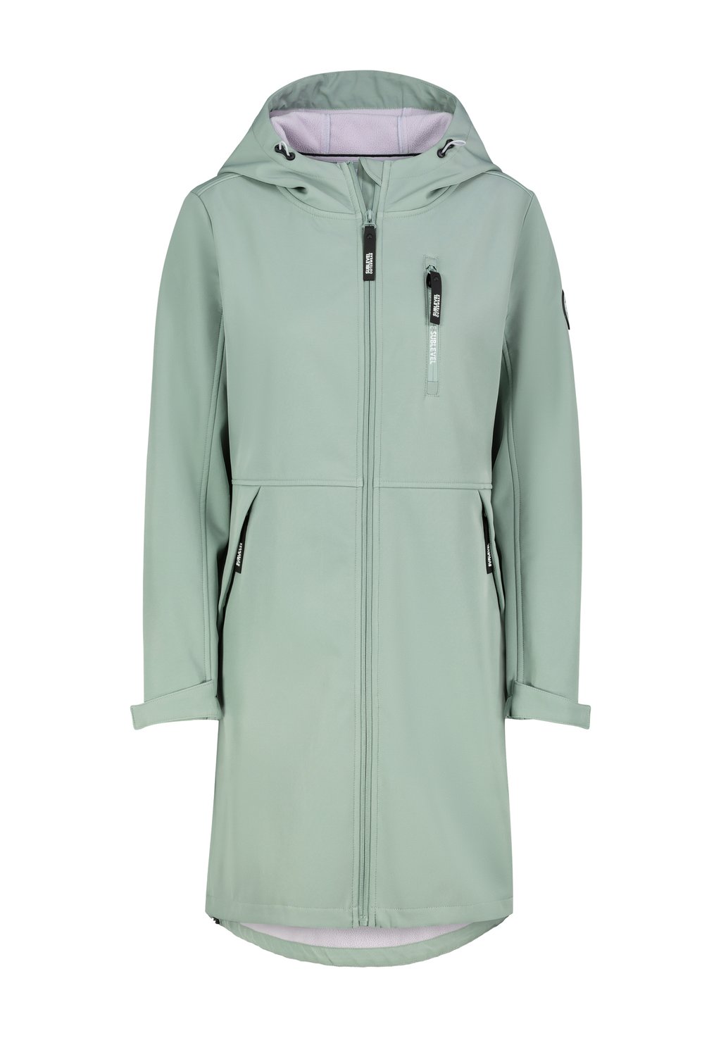 

Парка FUNKTIONALER MIT REISSVERSCHLUSSTASCHEN - Waterproof jacket Sublevel, светло-зеленый