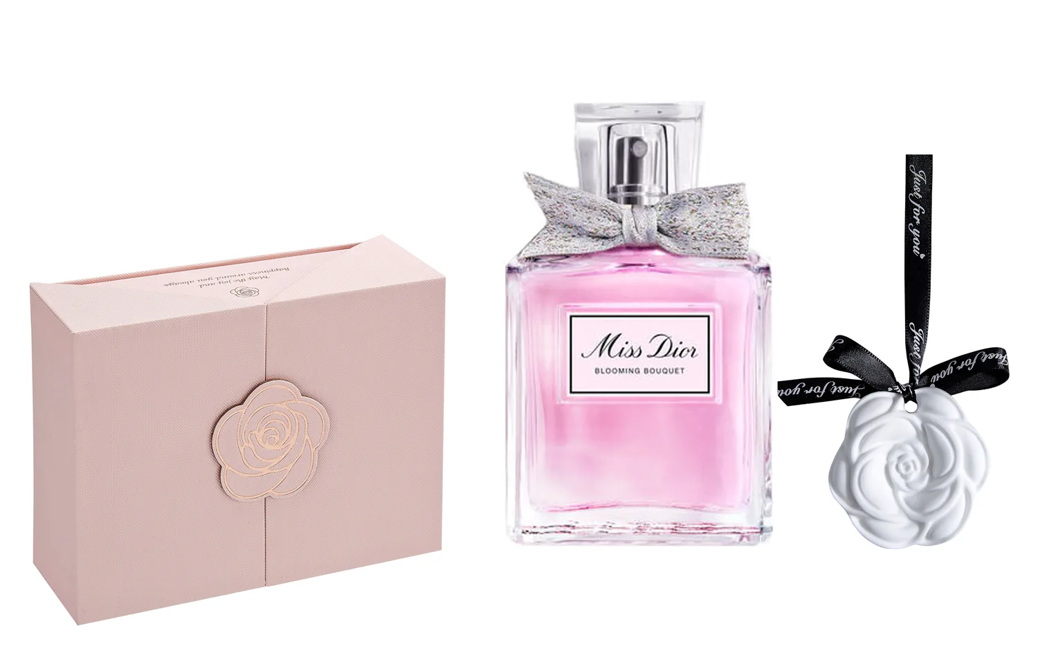 DIOR Набор духов Floral Sweetheart Beloved, туалетная вода цветочная, Dior J'adore Sweetheart Eau De Parfum 50ml+White Tea Aromatherapy+Camellia Pink Box