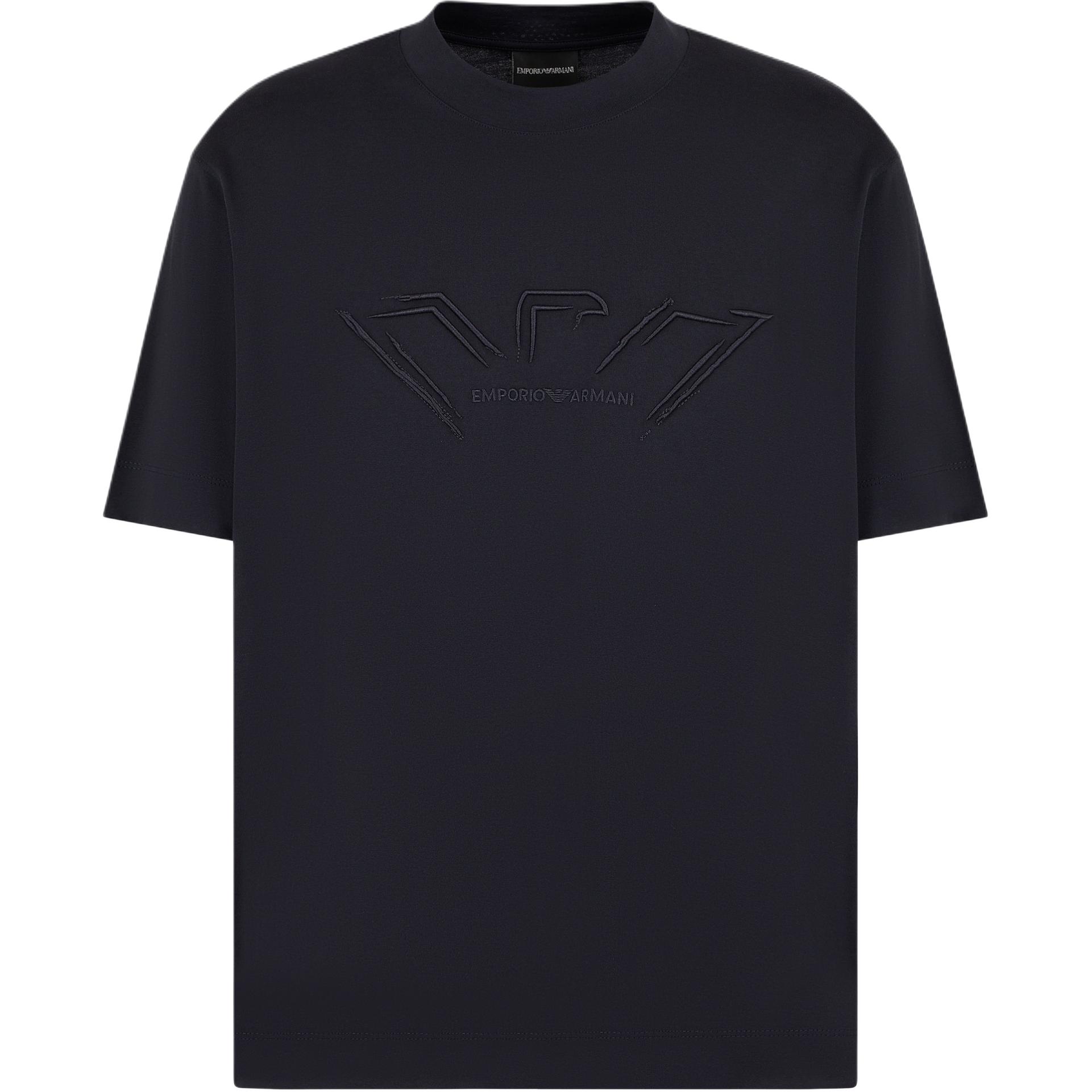 

Футболка с принтом логотипа EMPORIO ARMANI, синий