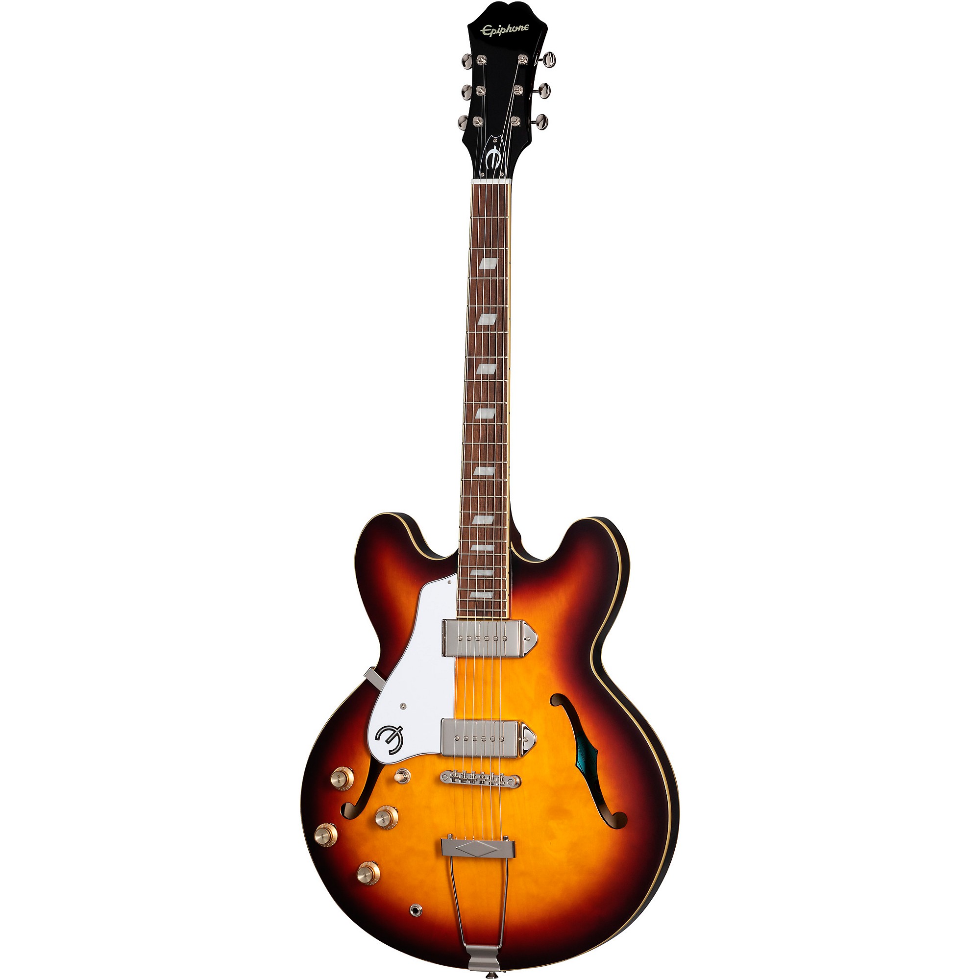 

Epiphone Casino левосторонняя электрогитара с полым корпусом Vintage Sunburst