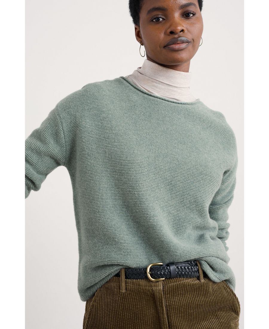 

Женский свитер с длинными рукавами и фруктовым принтом Seasalt Cornwall, Celadon