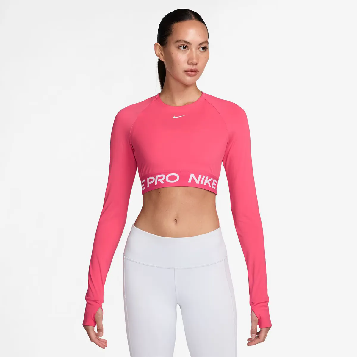 

Женская толстовка Pro 365 Nike, розовый/белый