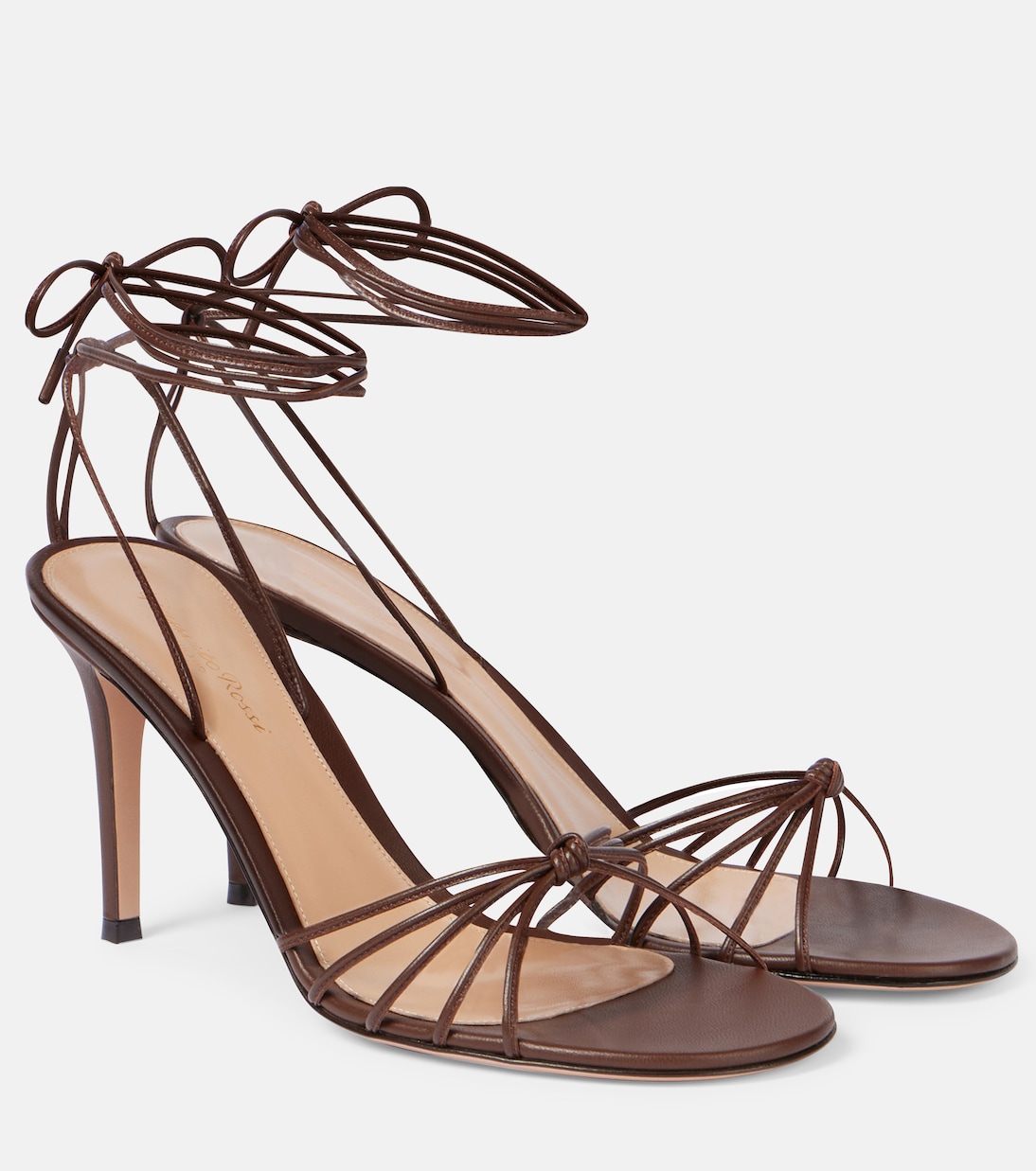 Кожаные сандалии Gianvito Rossi, коричневый