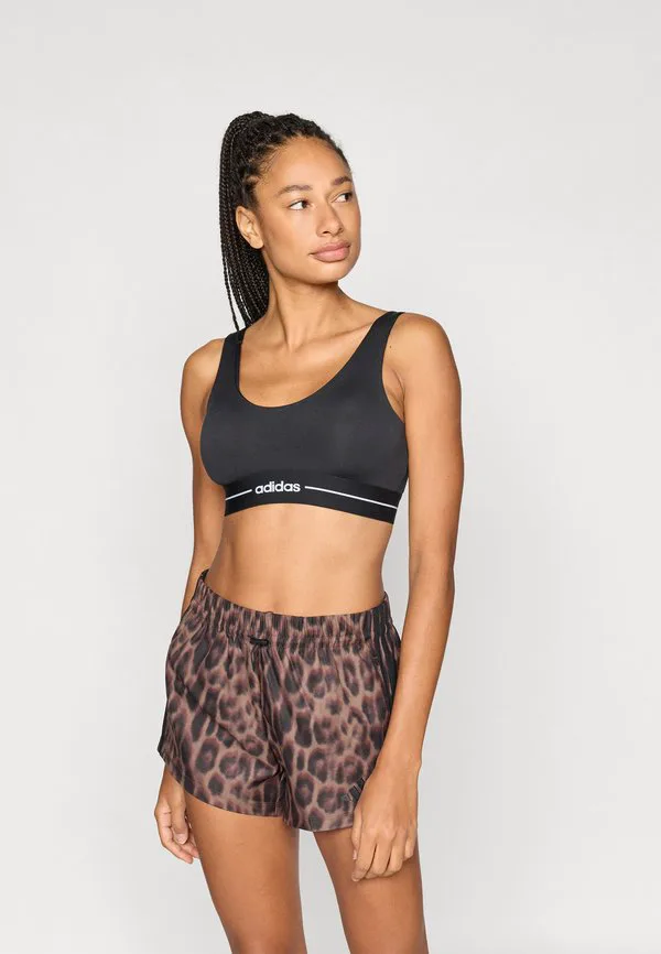 Спортивный бюстгальтер q1 hyg ls средней поддержки Adidas Performance, Black
