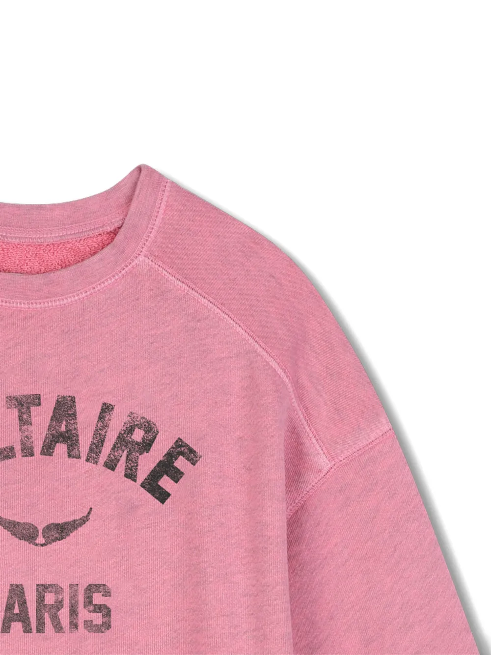 Платье-футболка с рукавами реглан Zadig & Voltaire Kids, розовый — фото 3