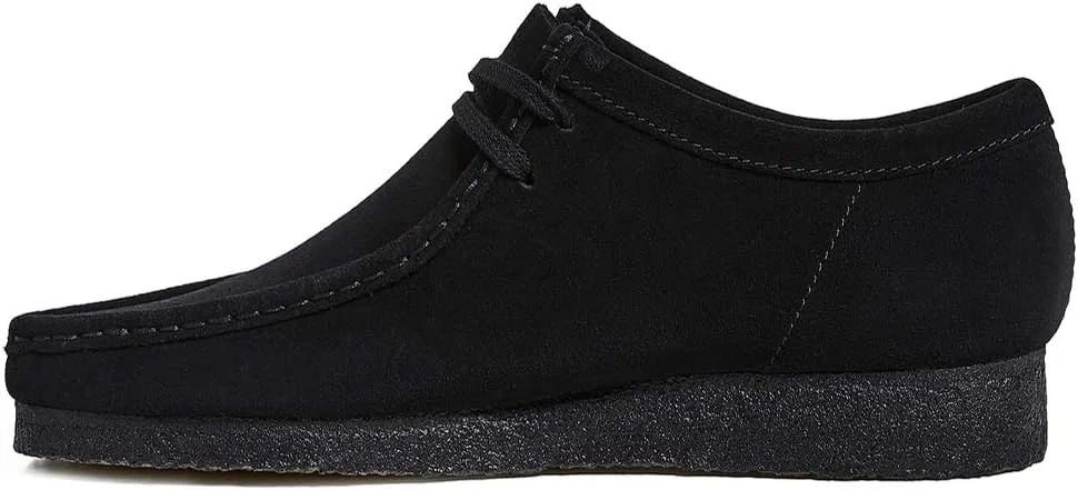 Мокасины Clarks Wallabee, черный/черный