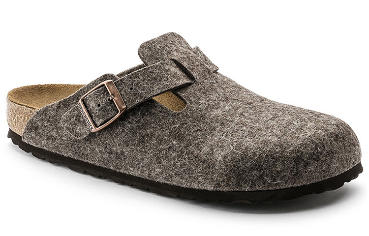 Мюли женские с закрытым носком женские Birkenstock, коричневый — фото 3