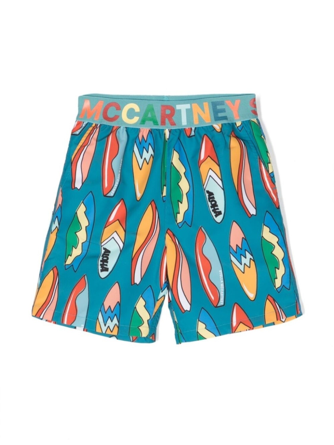 

Stella McCartney Kids плавки-шорты с принтом Surfboard, зеленый
