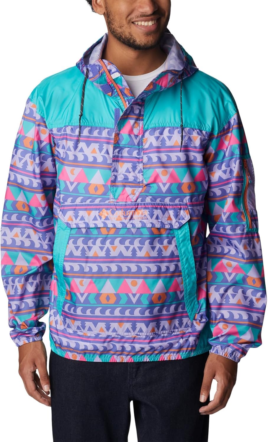 

Columbia Мужская ветровка Challenger, Purple Lotus Camp Blanket/Aqua