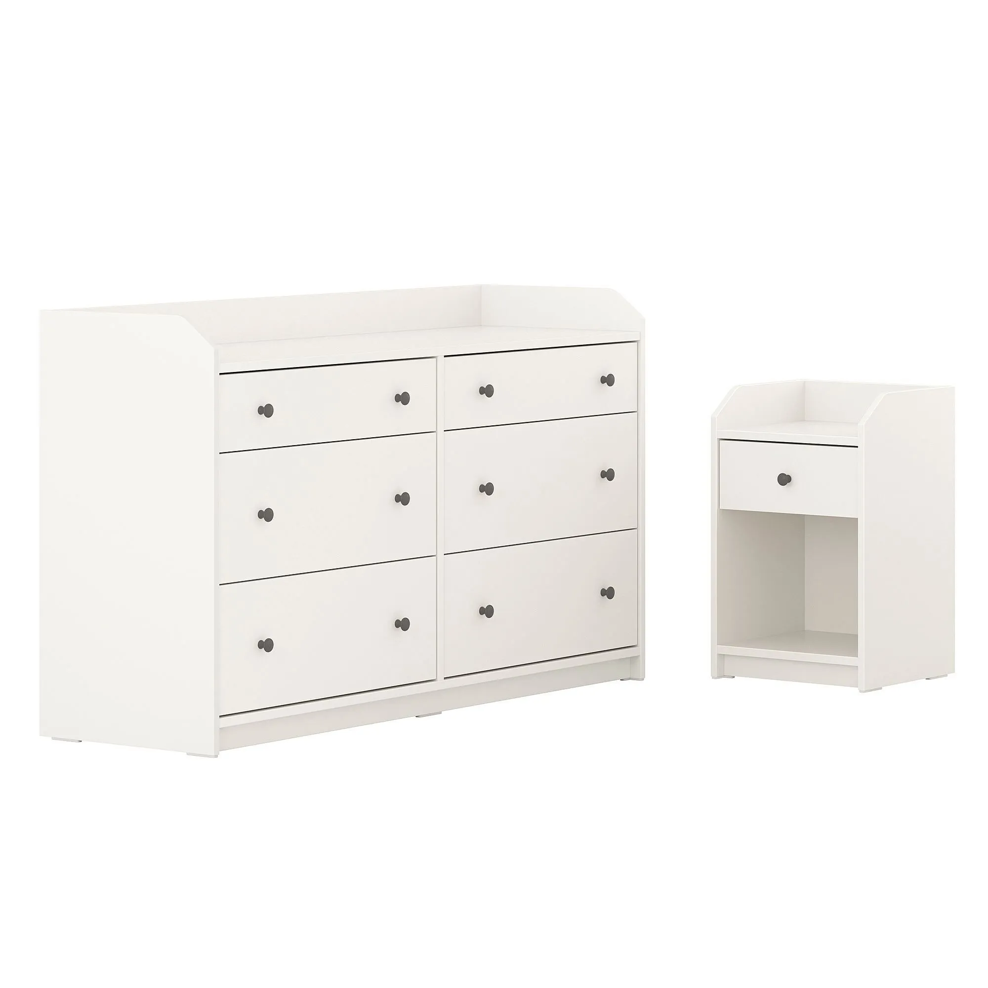 

Комбинация мебели для спальни, белый, 134x84 см, 2 шт. HAUGA IKEA