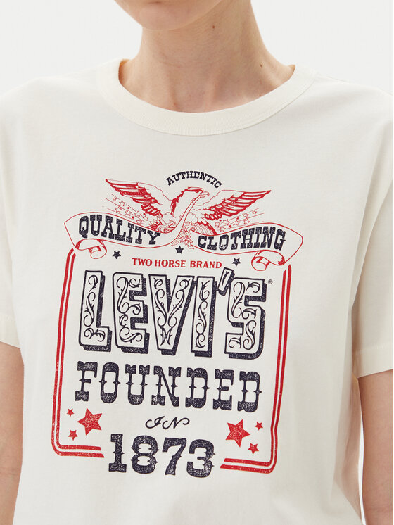 Футболка стандартного кроя A8802-0041 Levi'S, белый — фото 4