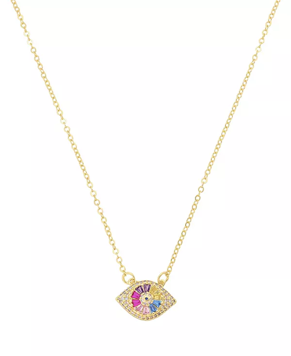 

Ожерелье с подвеской от сглаза из кубического циркония Unwritten, gold