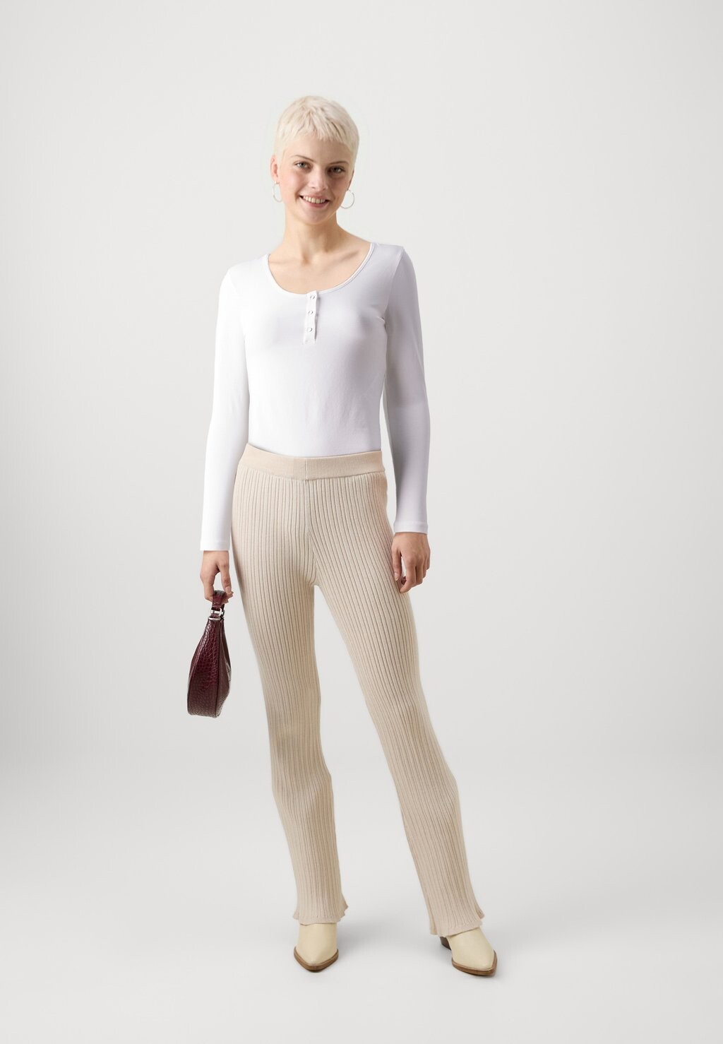 

Топ с длинными рукавами ONLLIVE LOVE PLACKET ONLY Petite, кремовый