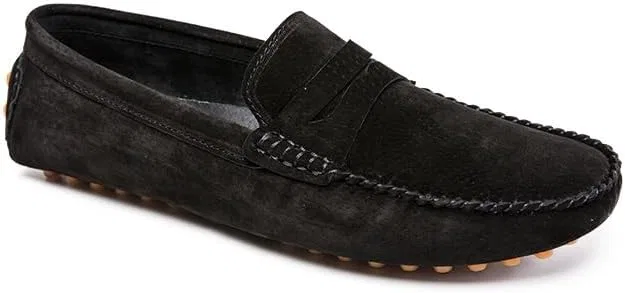 Мокасины мужские, кожаные, Penny Driving Loafers, Black PUGHGAETZF