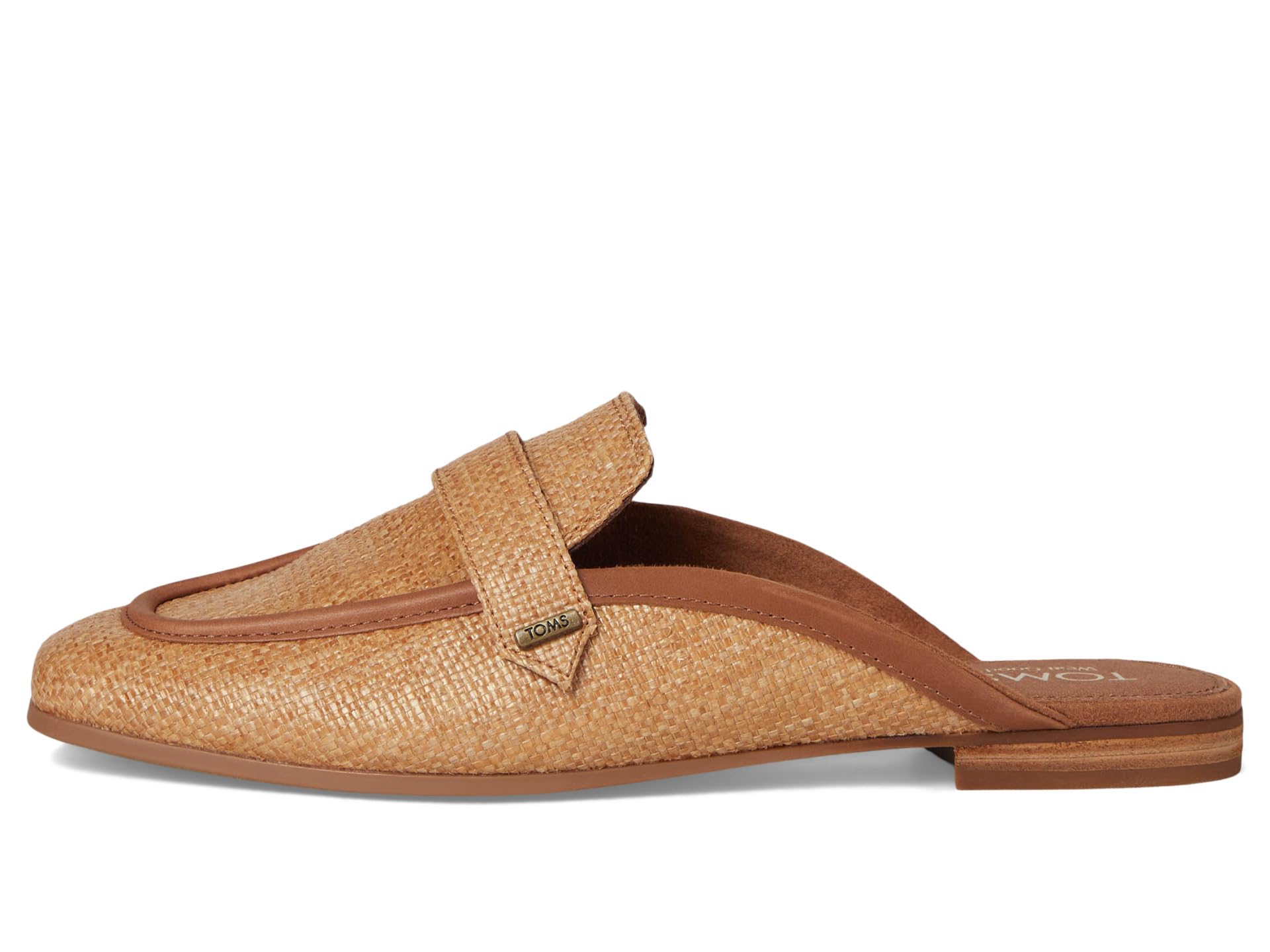 Мюли TOMS Lynette Mule, цвет Brown Sugar Raffia/Leather — фото 4