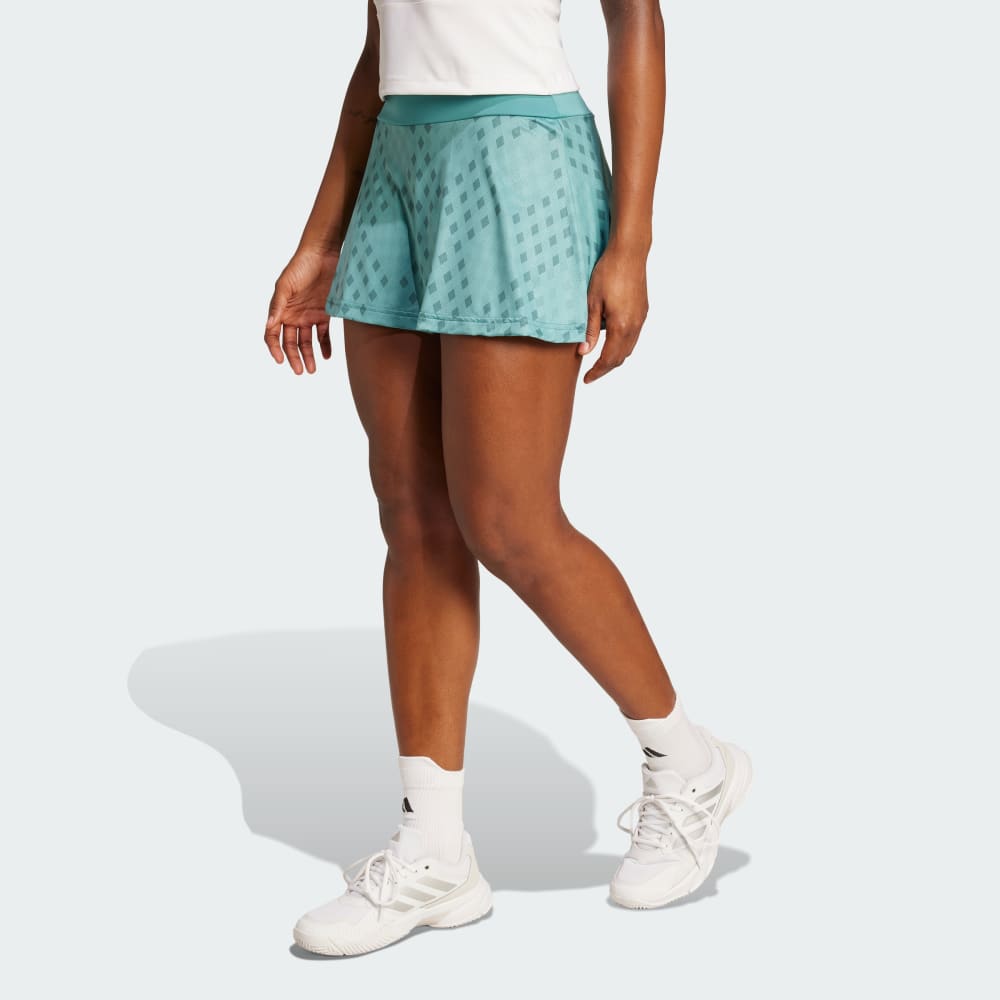 

Юбка Adidas Club Tennis Climacool Graphic Skirt, цвет Powder Teal/Preloved Teal