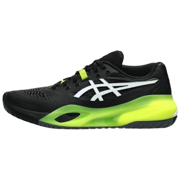 

ASICS Теннисные кроссовки GEL RESOLUTION X с низким верхом, устойчивые к истиранию, мужские, черно-зеленые