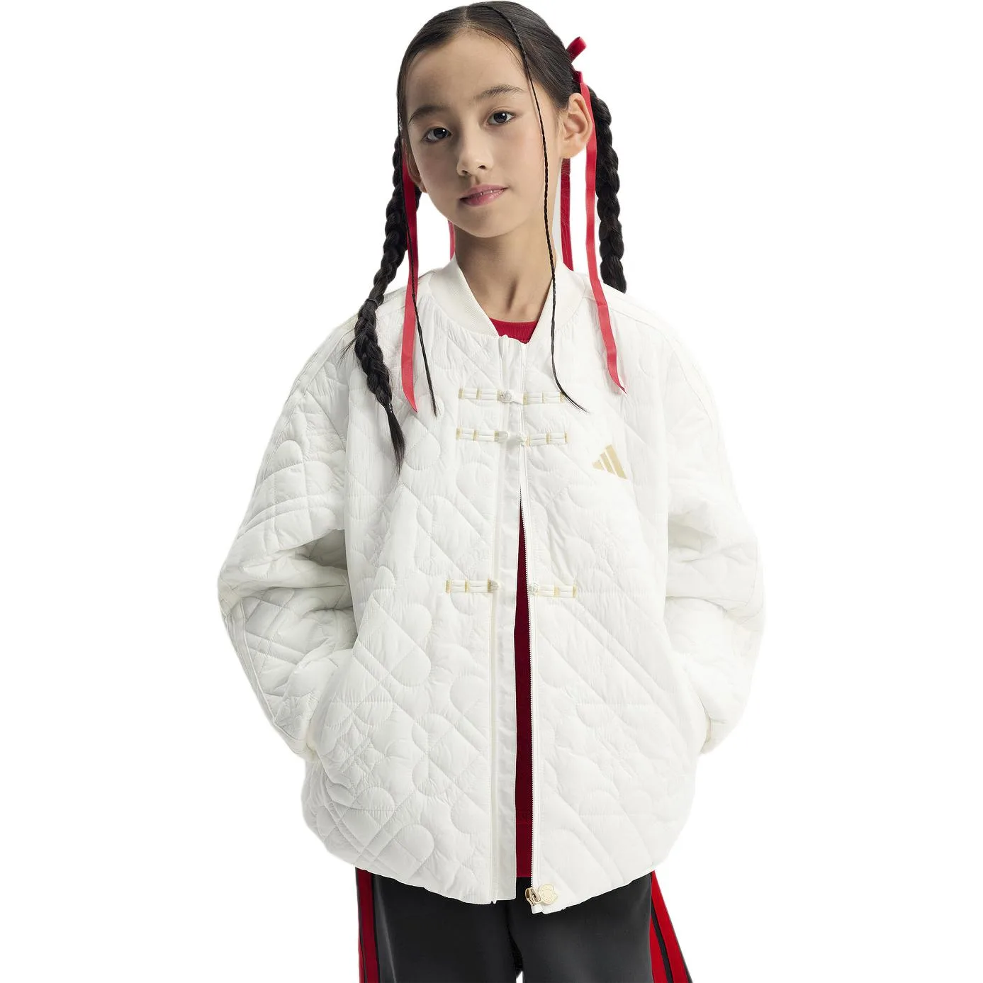 Детская утепленная куртка Moderate Adidas, Jade White