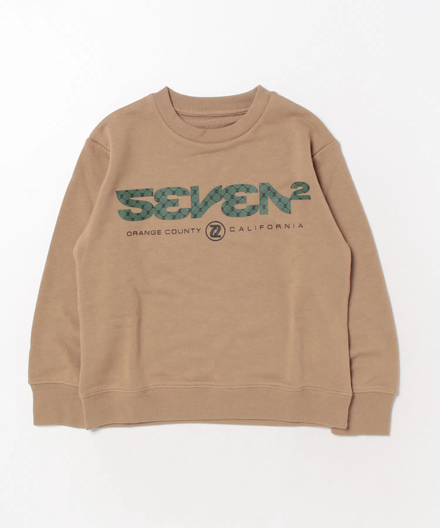 【SEVEN2】Детская флисовая толстовка с круглым вырезом и принтом на спине