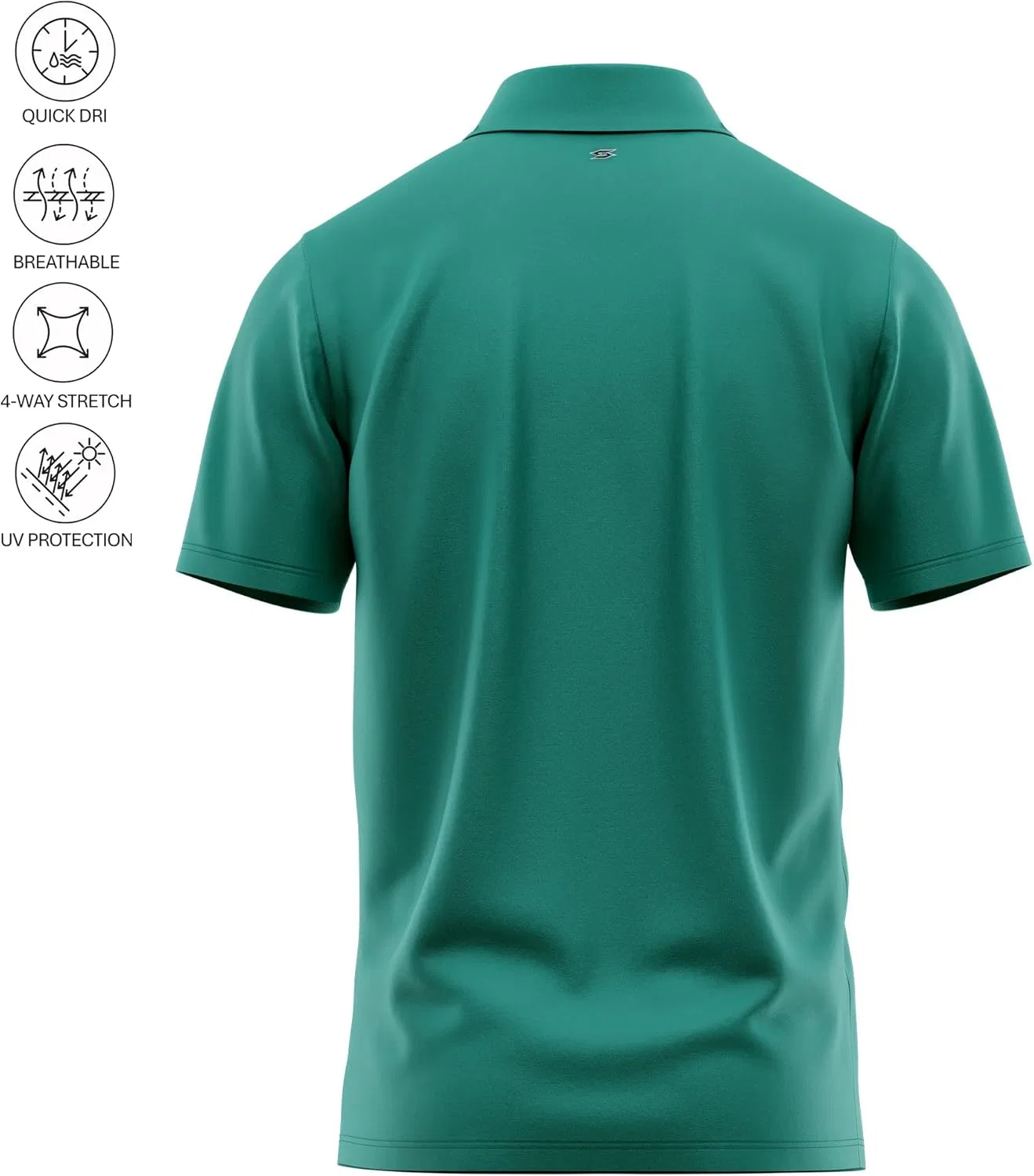 Scale Wear Design Забавная пародийная рубашка-поло для гольфа - веселое киношоу, быстросохнущая, с защитой от солнца UPF, влагоотводящая, повседневная одежда, шокирующий гольф, Green Jacket — фото 4