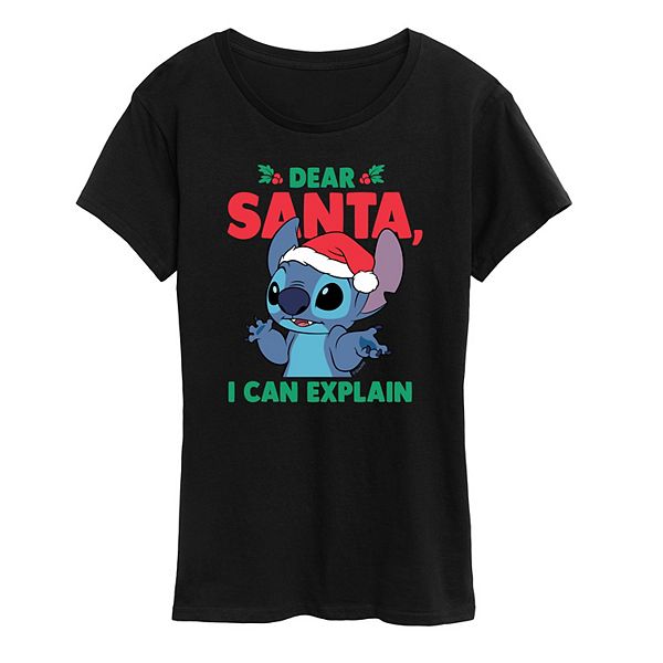 

Футболка женская S Lilo and Stitch Dear Santa Disney