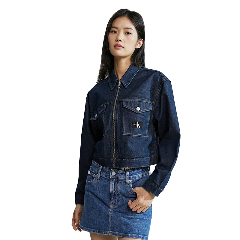 Женская куртка Calvin Klein, цвет 1AP Denim Rinse — фото 3