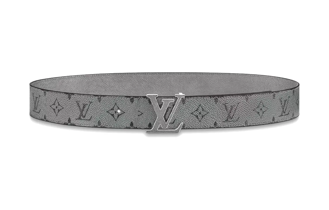 

LOUIS VUITTON Мужской кожаный ремень, Серый