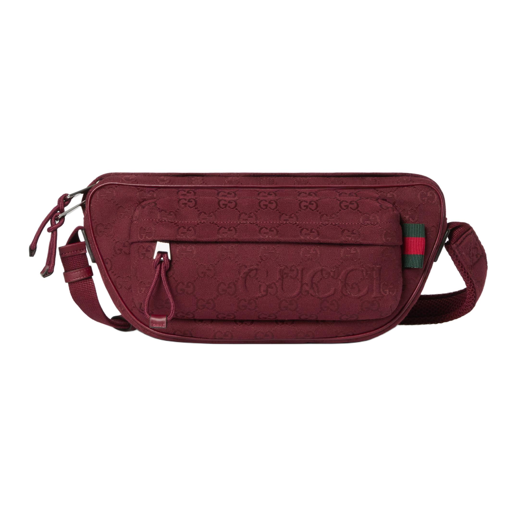 

GUCCI Сумка через плечо холщовая мужская маленькая красная