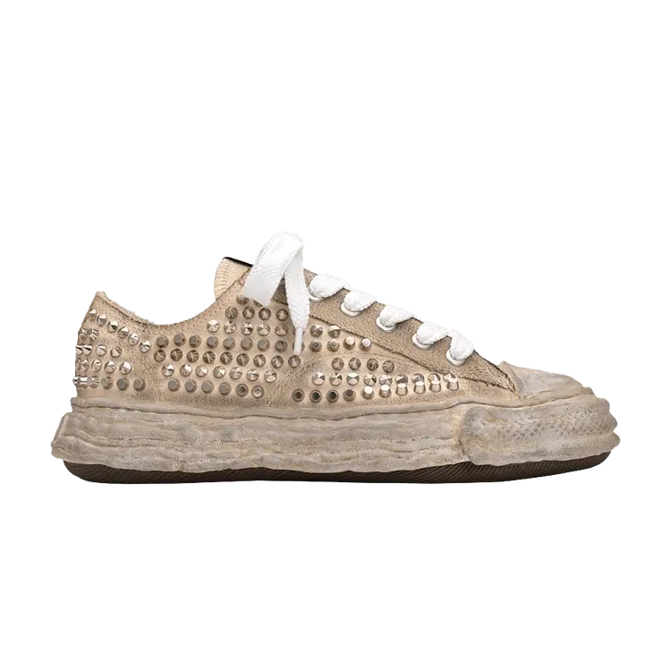 

Кроссовки Maison Mihara Yasuhiro Peterson 23 OG Sole Studded Canvas Low White, кремовый