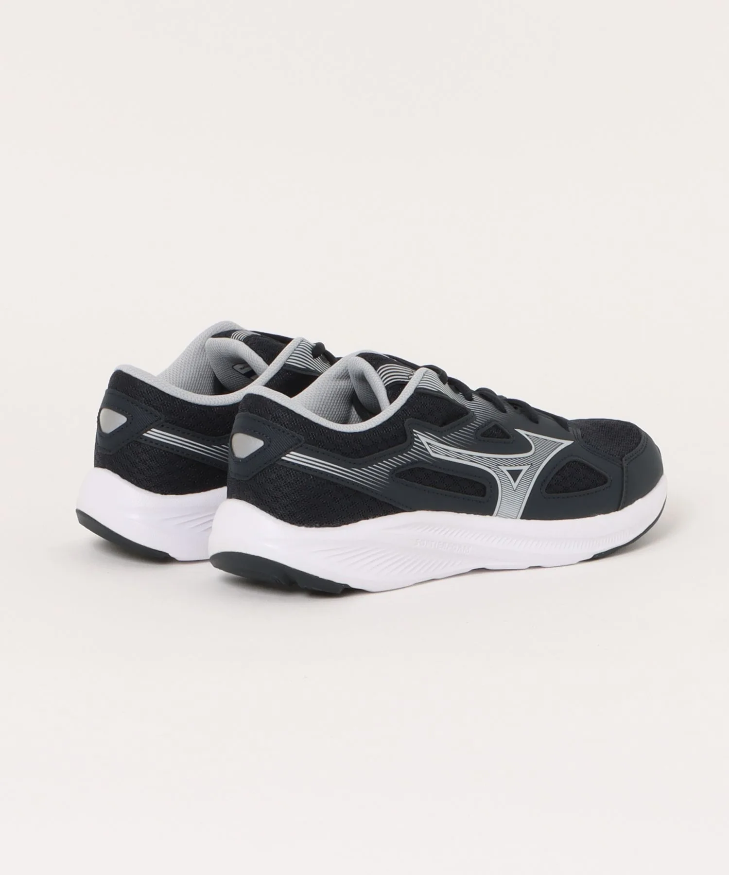Мужские кроссовки Mizuno Tradroad 14 широкие 3E легкие ASBee черные — фото 2