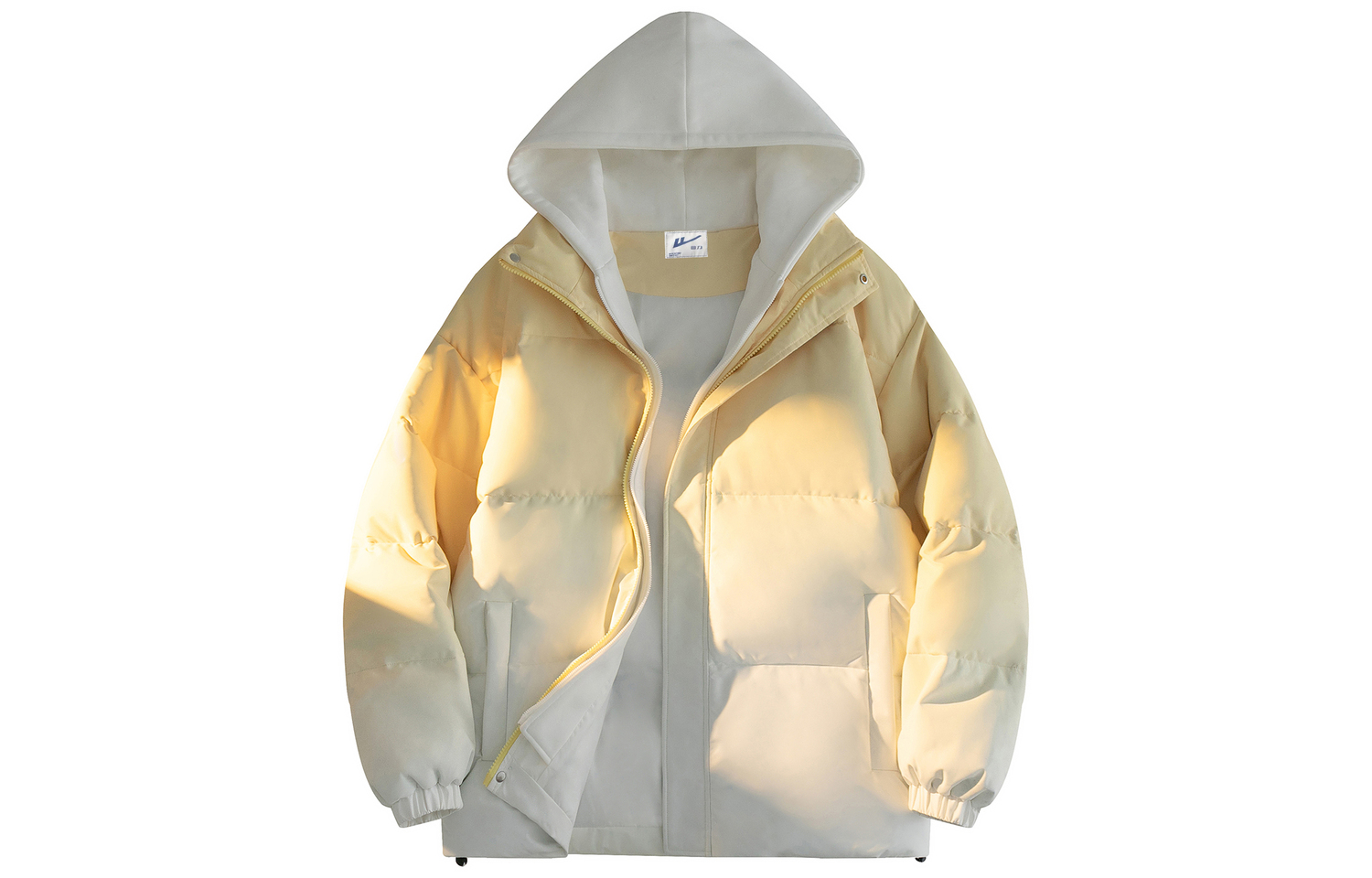 

WARRIOR Пуховик Huichao Riding The Wind Collection унисекс, Yellow Gradient Mock Two-Piece