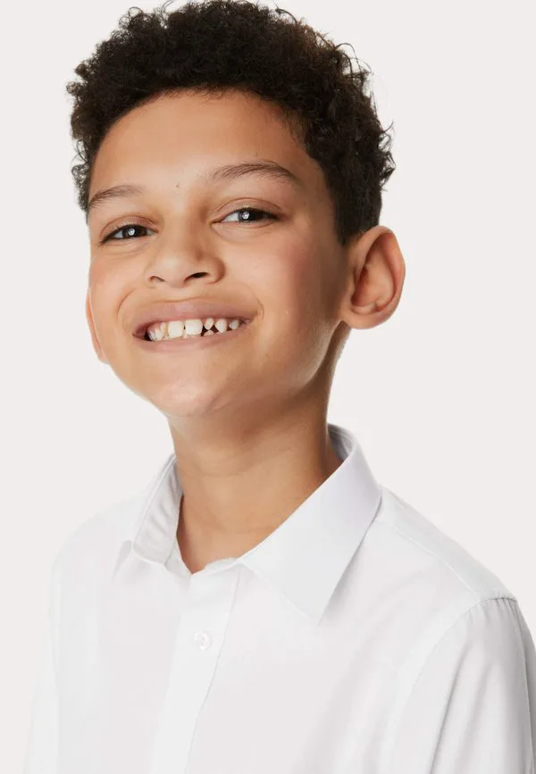 5 шт., стандартный крой, легко гладится, школьная рубашка Marks & Spencer, White — фото 3
