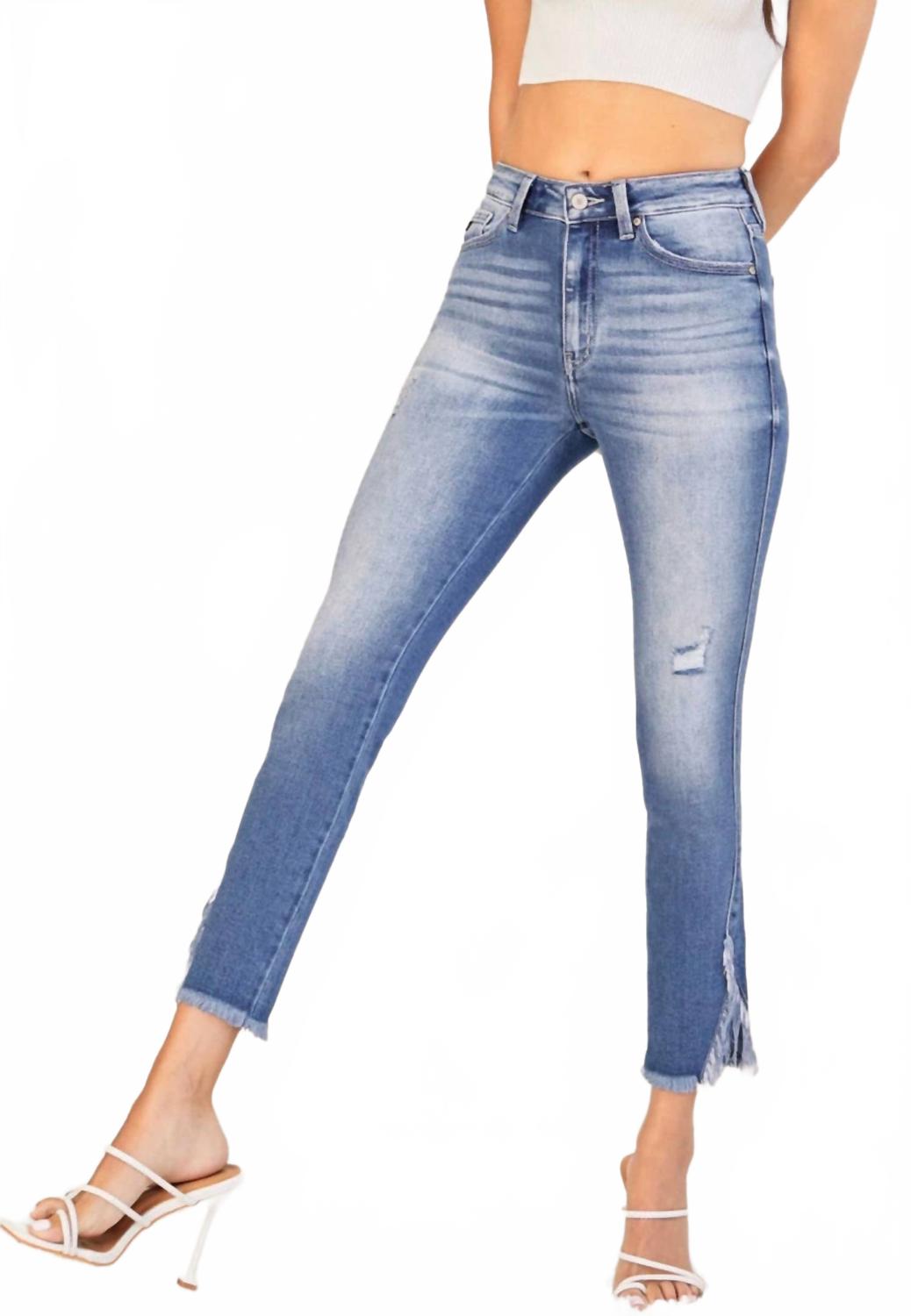 

Джинсы Geneva High Rise Ankle Skinny Jeans, выцветший средний оттенок KanCan, faded medium wash