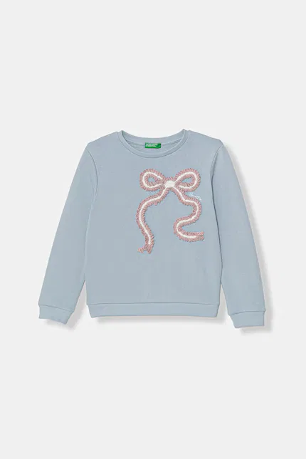 Блуза детская с волнистым узором United Colors of Benetton, синий
