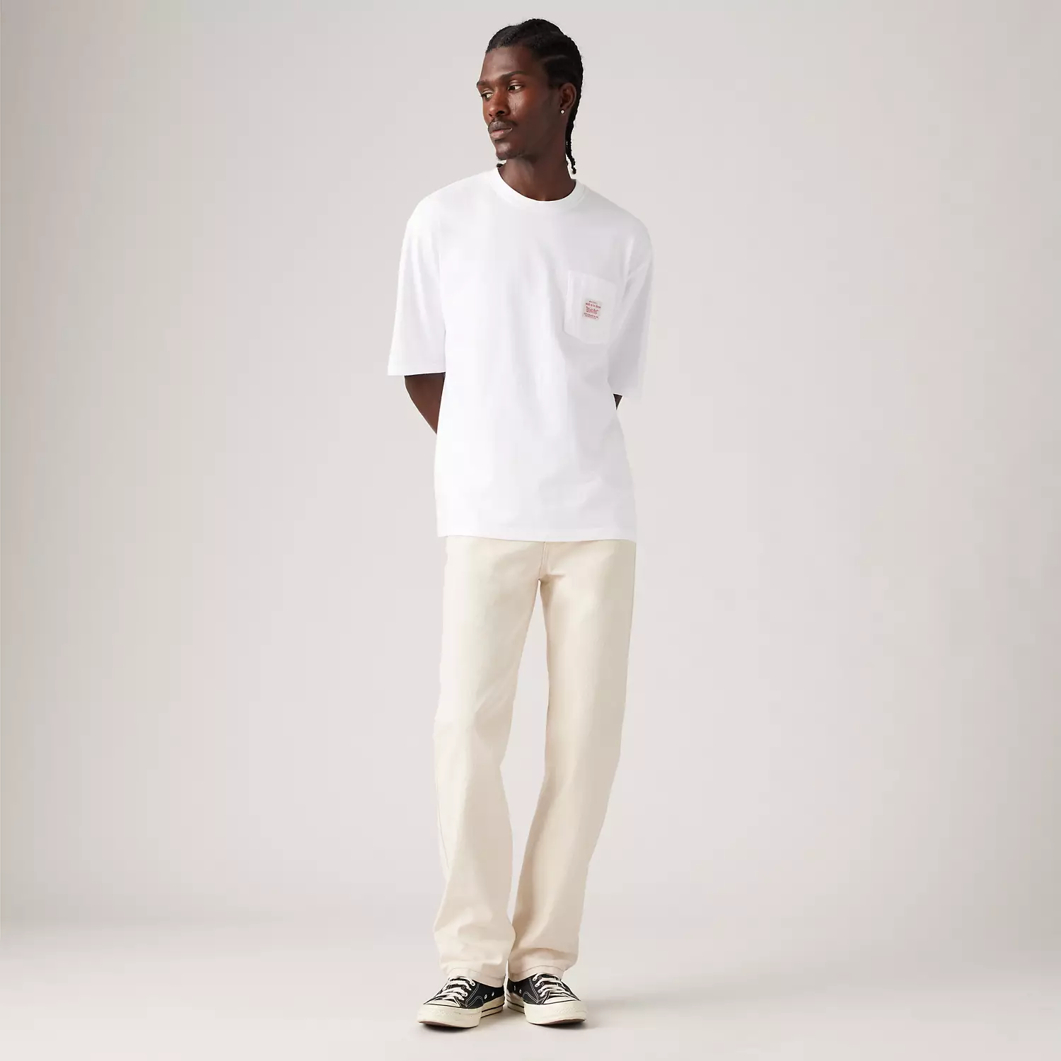 

514 Прямые мужские джинсы Levi's, цвет Blank Pages - White