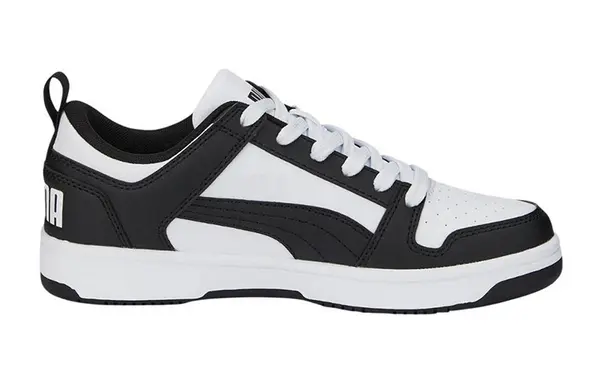 Кроссовки rebound lay-up lo 'white black' Puma, черный — фото 2