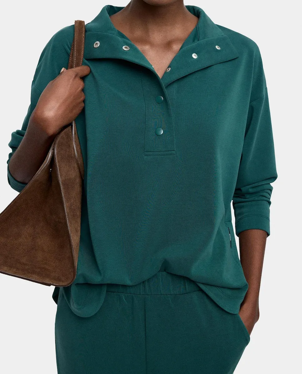 

Женская толстовка с гладкой передней застежкой на пуговицы Parfois, зеленый