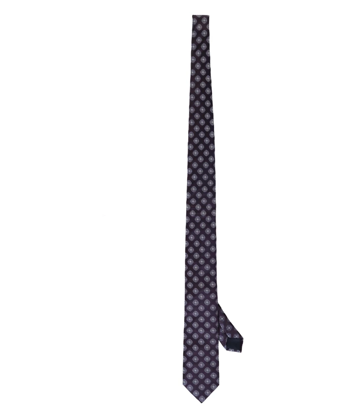 

Шелковый жаккардовый галстук Corneliani, фиолетовый