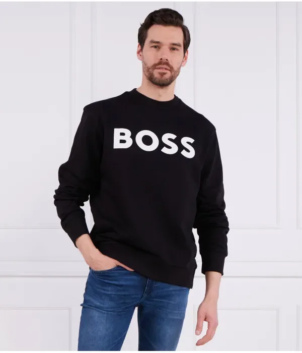 Толстовка WeBasicCrew relaxed fit Boss Orange, черный