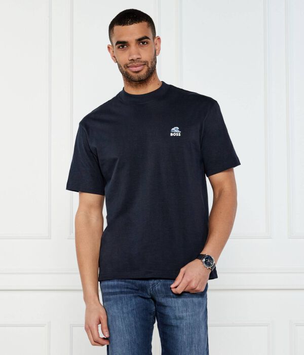 

Футболка te_numbers Loose fit Boss Orange, синий