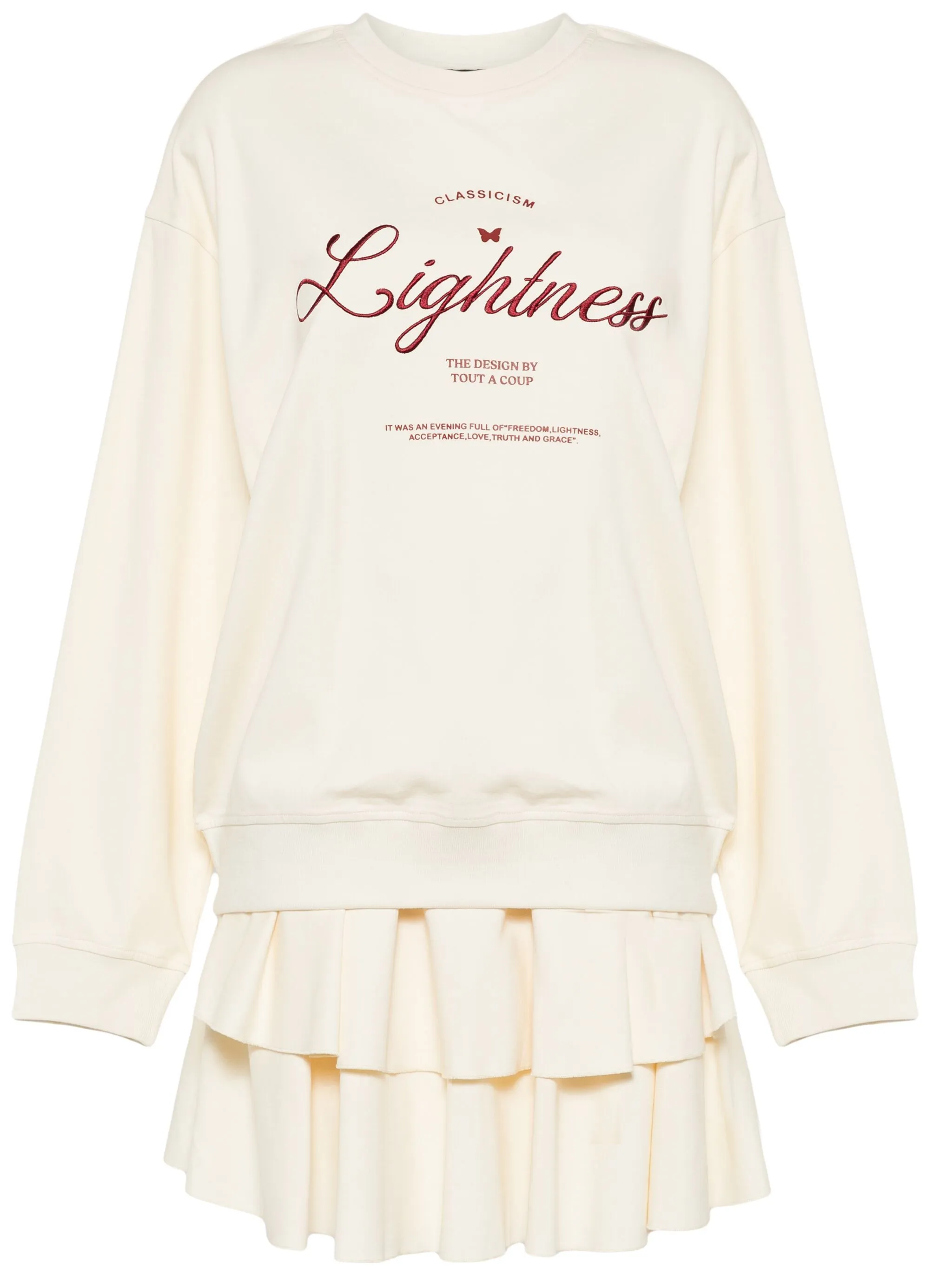 

Толстовка с вышитой надписью Tout A Coup, нейтральный